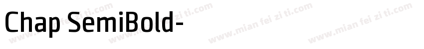 Chap SemiBold字体转换